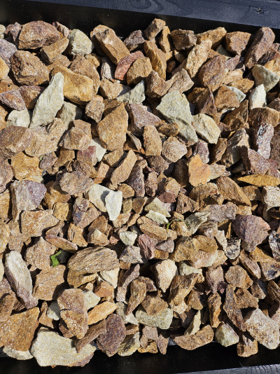 Крошка златолит персиковый