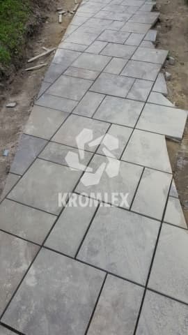 Песчаник серо-зеленый пиленый форматный для мощения