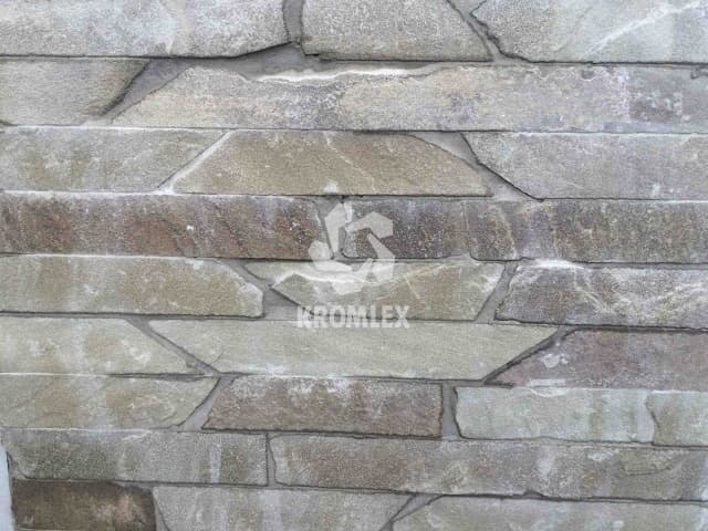 Песчаник серо-зеленый плитка соломка/полоска