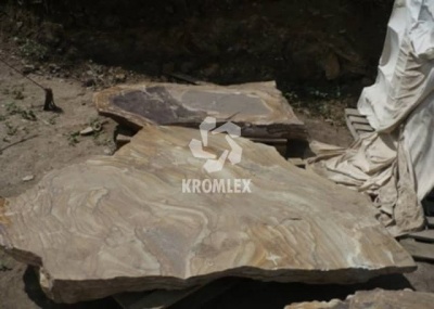 Песчаник плитняк тигровый