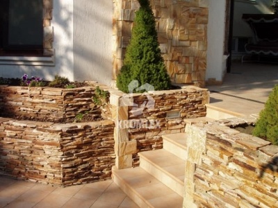 Златолит желтый плитка пиленая разноформатная