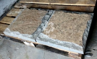 Песчаник серо-бежевый гранитный плитка со сколом