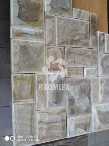 Песчаник желтый плитка со сколом и фаской