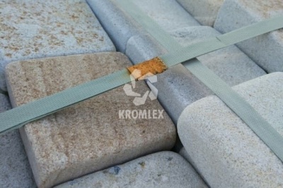 Песчаник белый брусчатка галтованная