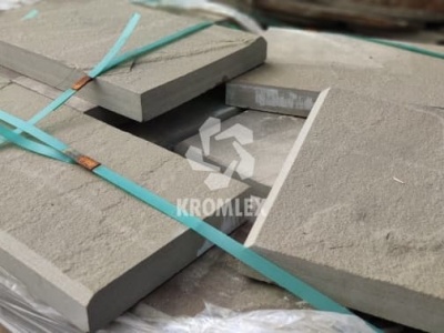 Ступени и отливы из серо-зеленого песчаника с фаской