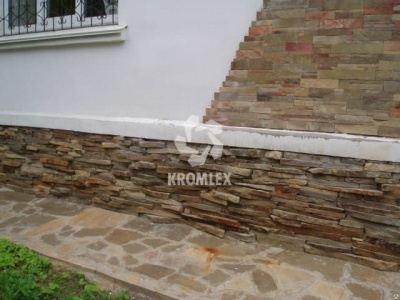 Песчаник серо-зеленый плитка горбушка/торец