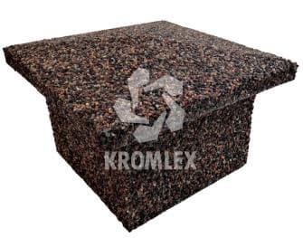 Колпак на столб забора 4-х скатный 390х390х65 мм