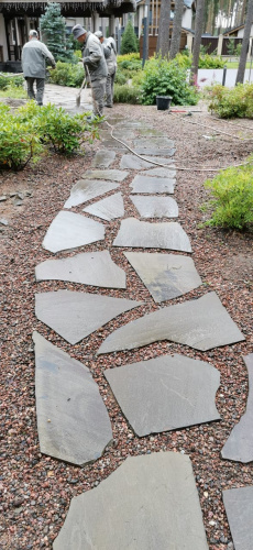 Серо-зеленый дорожка