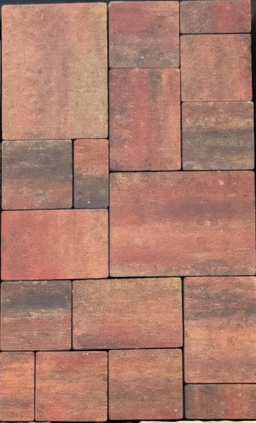 Тротуарная плитка Штеингот Колормикс Терракота, 60 мм