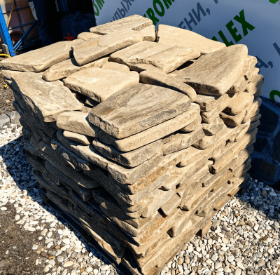 Песчаник капучино галтованный