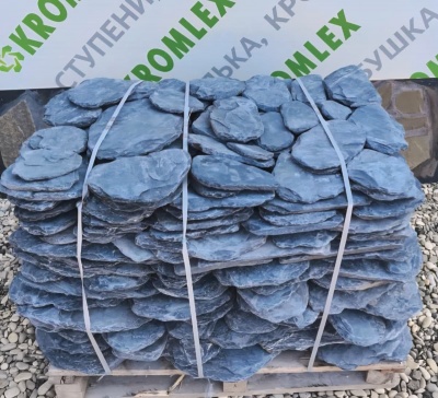 Сланец графитовый (серо-черный) галтованный