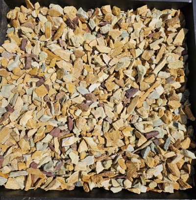 Крошка златолит персиковый