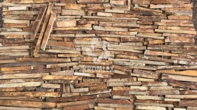 Песчаник "Опавшая листва" плитка горбушка/торец