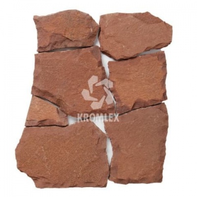 Песчаник красный со сколом