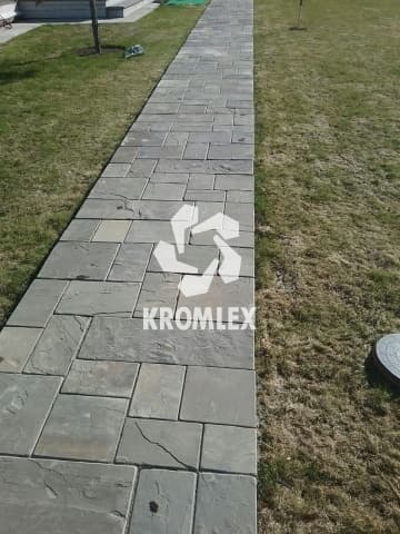 Песчаник серо-зеленый брусчатка разноформатная