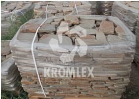 Песчаник серо-рыжий галтованный