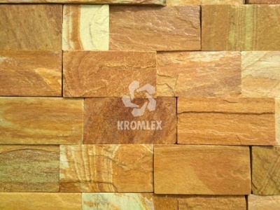 Златолит желтый плитка, пиленная с 4-х сторон