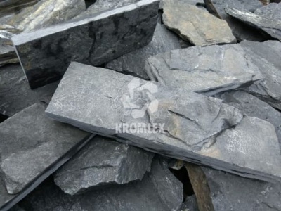 Златолит черный плитка, пиленная с 4-х сторон