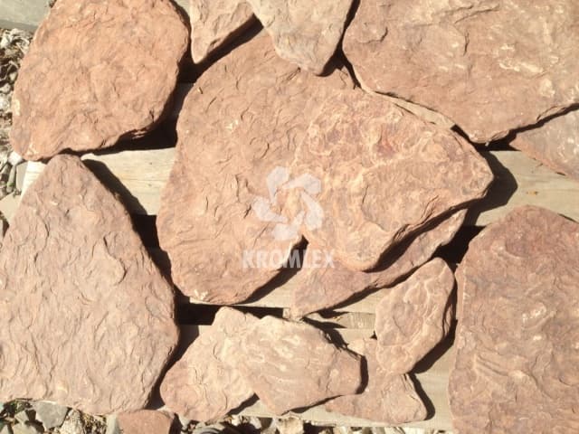 Песчаник красный дракон галтованный