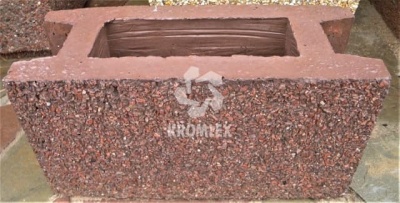 Блок цокольный 400х200х170мм фактура ГРАНИТ