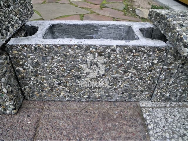 Блок цокольный 400х200х170мм фактура ЧЕРНОМОРСКАЯ ГАЛЬКА