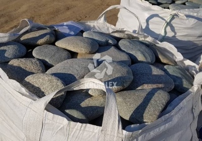 Булыжник плоский серый