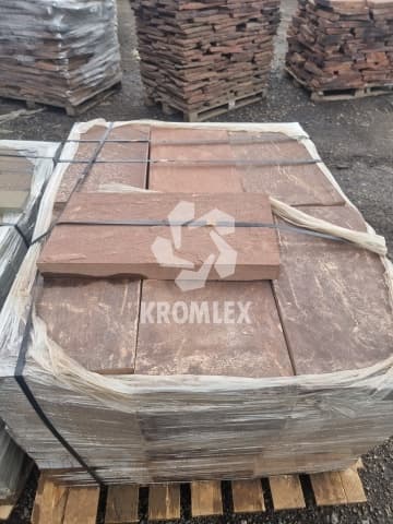 Песчаник красный форматный пиленый