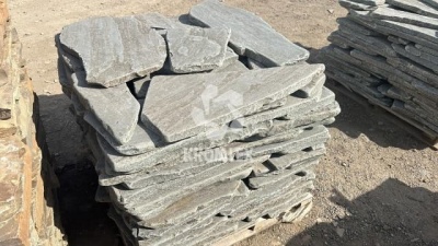 Песчаник серо-голубой галтованный форматный