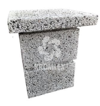 Колпак на столб забора плоский 400х400х50 мм