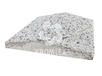 Козырек парапет 2х скатный 390х350х55 мм