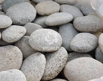 Булыжник плоский белый